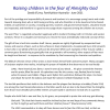 Raising children in the fear of Almighty God